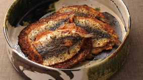 明太子いわしのお好み焼き風