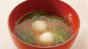 柚子(ゆず)白玉みそ汁