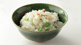 大根とベーコンの炊き込みピラフ