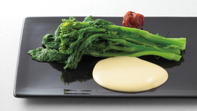 菜の花のふわふわソース