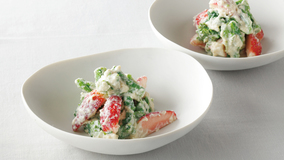 菜の花といちごの白あえ