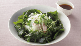 わかめとたいのレモンじょうゆ