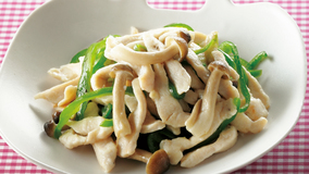 塩チキンとピーマンの塩炒め