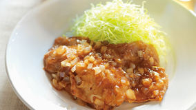 豚のらっきょうしょうが焼き