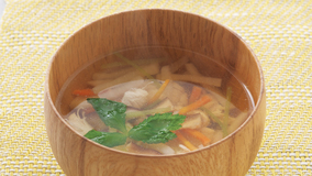 古漬けとささ身の汁物