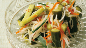 きゅうりの水キムチ風