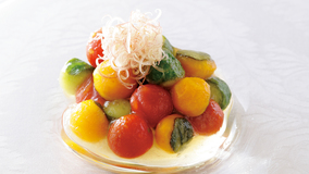 トマトと夏野菜の冷製炊き合わせ