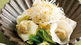サーモンのゆでギョーザ