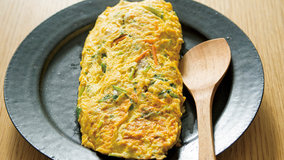 切り干し大根のエスニックオムレツ