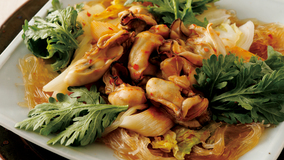 かきと野菜のピリ辛蒸し