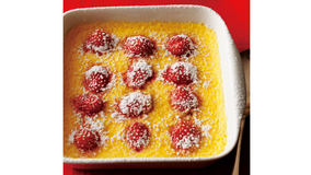 いちごの蒸しフラン