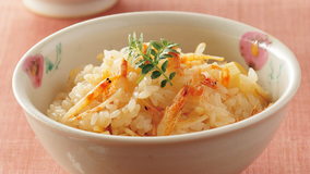 桜えびの炊きおこわ