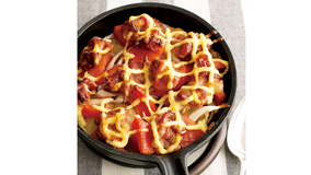 豚トマポテトのオーブン焼き