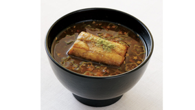 焼きなすとオクラの赤だし