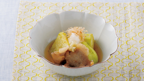 なすと豚肉の揚げだし