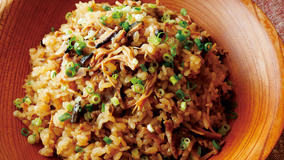 牛肉となめたけの炊き込みご飯