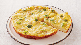 具だくさんのおかずオムレツ