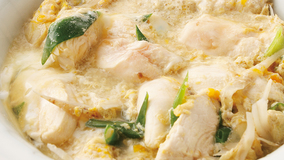 ささ身とごぼうの卵とじ