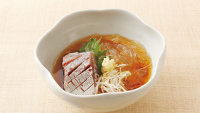 あじとところてんの酢の物