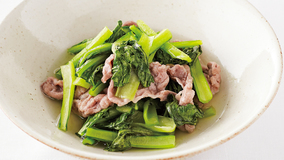 小松菜と豚こまの煮物
