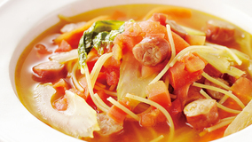 カレー風味のトマトスープ