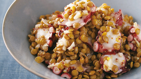 レンズ豆とたこのサラダ