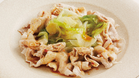 ゆで豚のピリ辛だれ