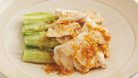 蒸し鶏のさんしょうだれ