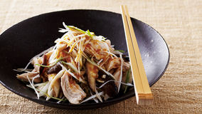 ゆで鶏の柚子こしょうあえ