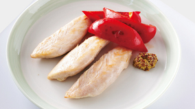 ささ身とパプリカのシンプルソテー