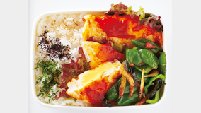 半月卵のケチャ照り焼き弁当