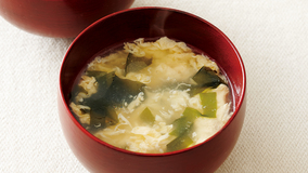 わかめ入りかきたま汁