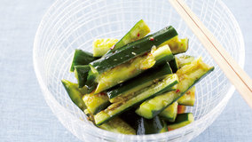 たたききゅうりの辛みあえ