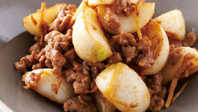 かぶのそぼろ炒め