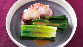 細ねぎとたこの酢みそあえ