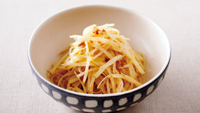 シャキシャキじゃがいもの梅わさびあえ