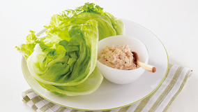 レタスカップのツナマヨサラダ