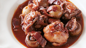 鶏の赤ワイン煮