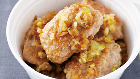 肉だんごのねぎソース