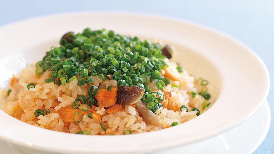 銀ざけの炊き込みピラフ