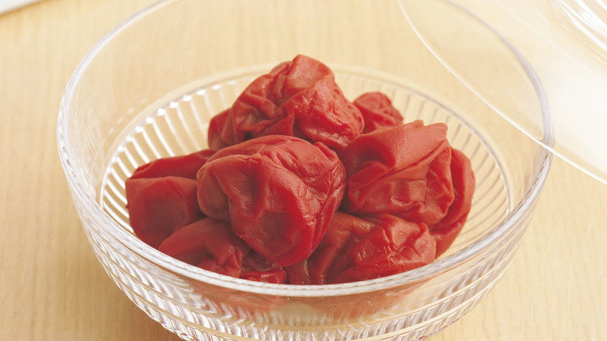 梅干し  紅しょうが
