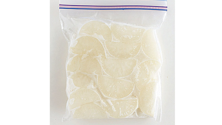 冷凍大根のレンジ蒸し