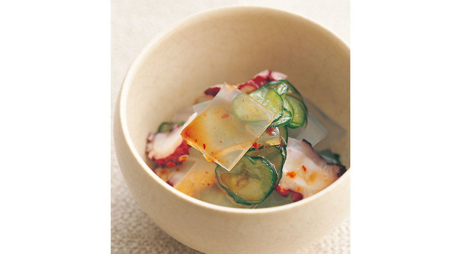 素寒天 中国風たこサラダ