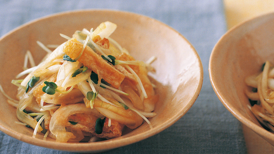 新たまねぎと油揚げのあえ物