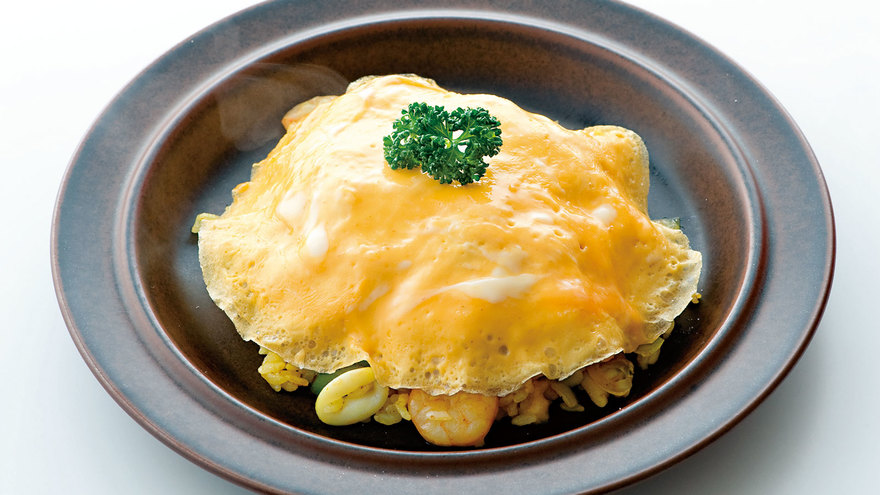 シーフードオムライス