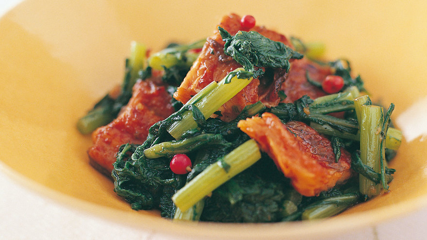 うなぎと春菊の柚子こしょうあえ