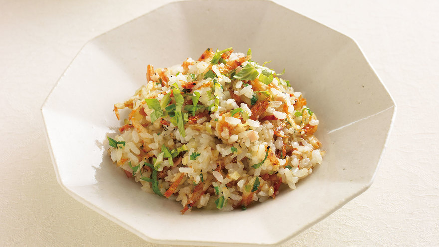 桜えびとセロリのチャーハン