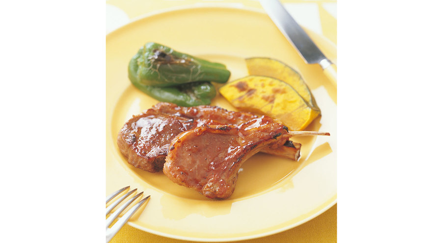 ラムチョップのマーマレードしょうゆ焼き