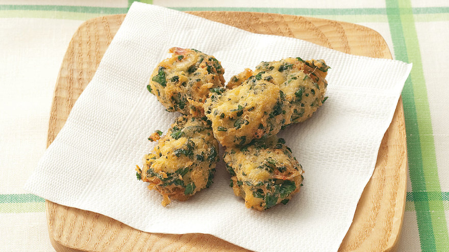 モロヘイヤのふわふわがんもどき