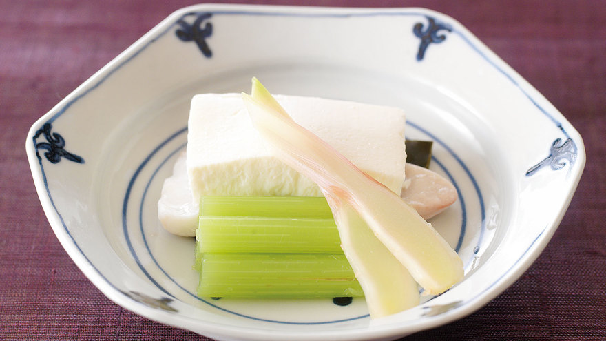 豆腐と白身魚の蒸し物